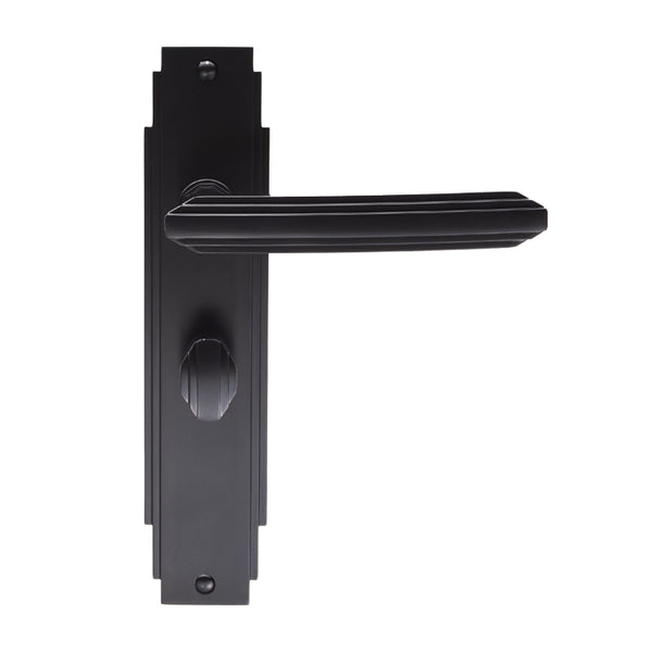 Art Deco Lever on WC Backplate