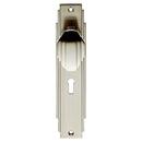 Art Deco Knob on Lock Backplate