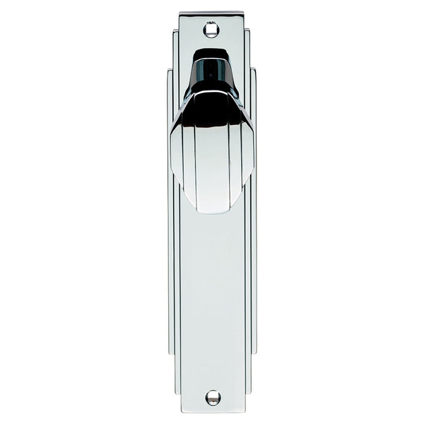 Art Deco Knob on Latch Backplate