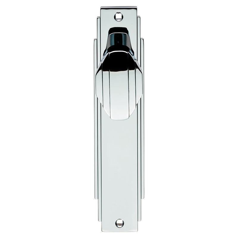 Art Deco Knob on Latch Backplate