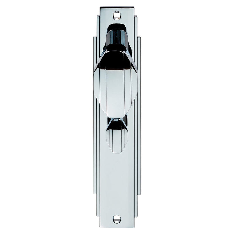 Art Deco Knob on WC Backplate (Latch & Hinges Included)