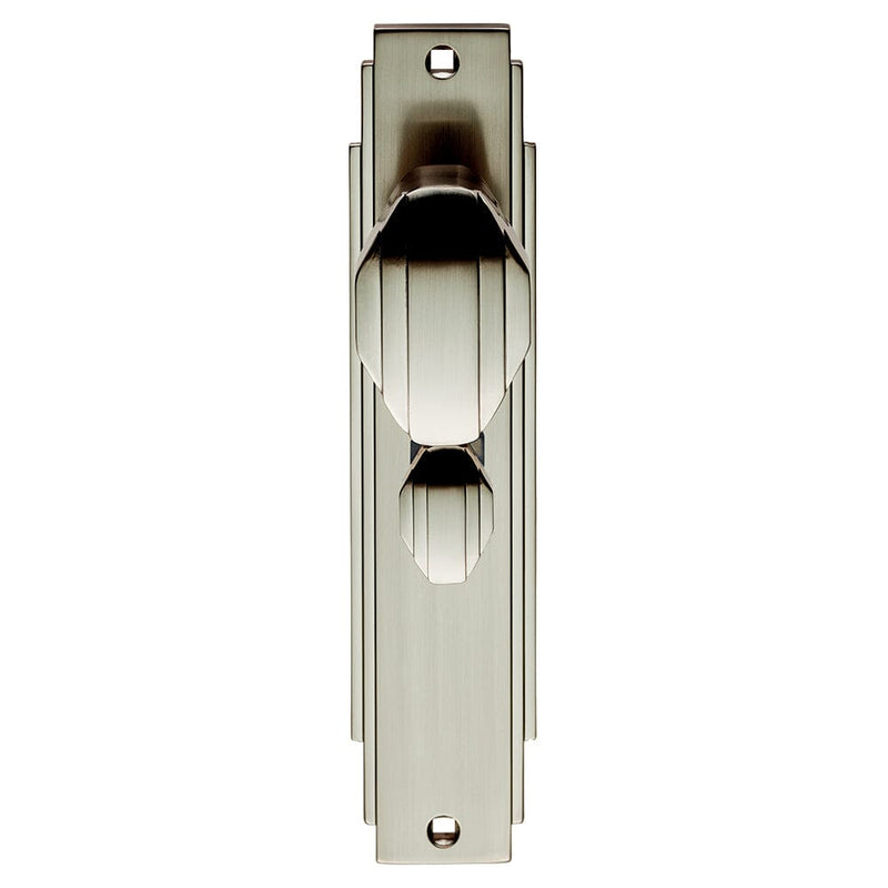 Art Deco Knob on WC Backplate (Latch & Hinges Included)