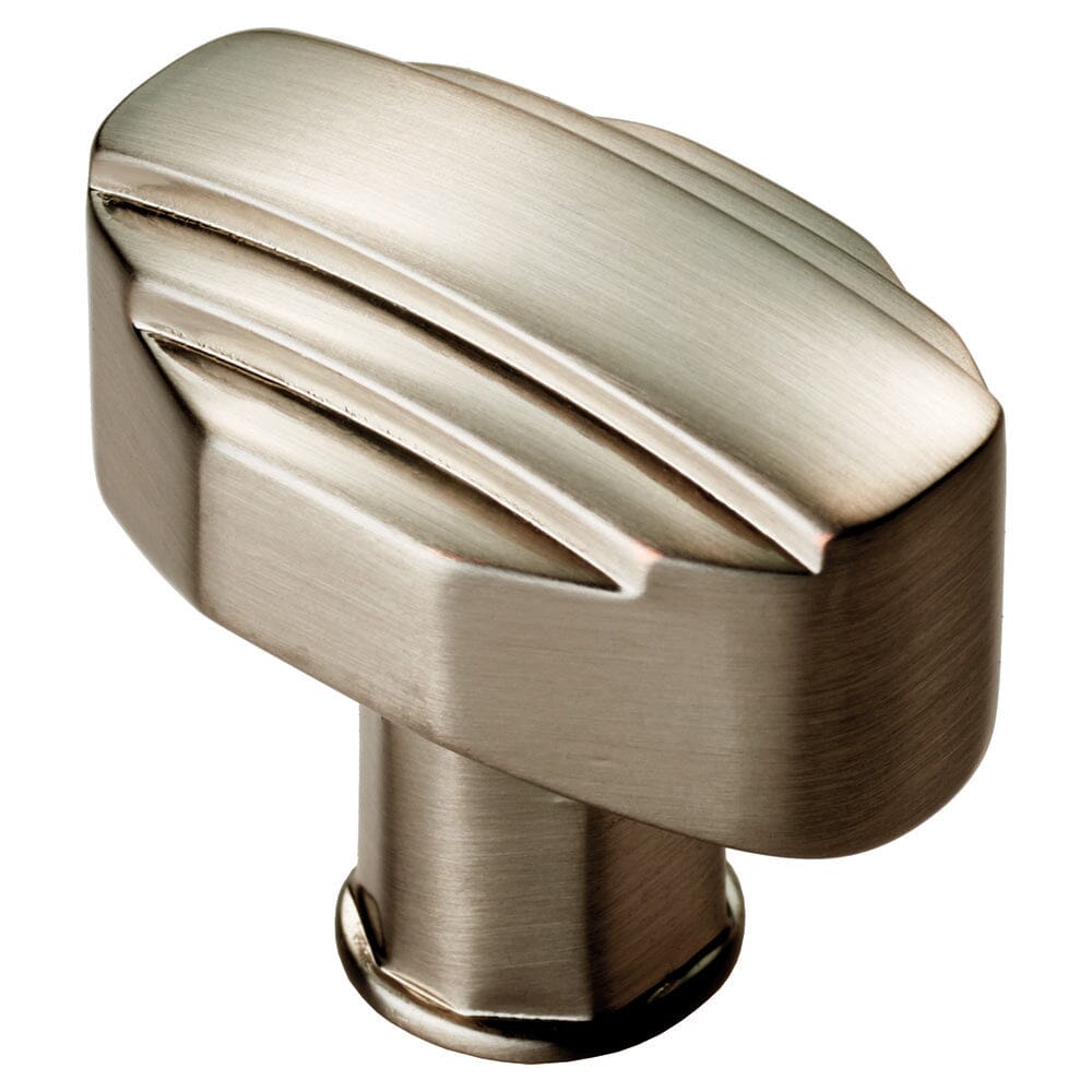 Art Deco Knob Cupboard Knob Carlisle Brass Satin Nickel 
