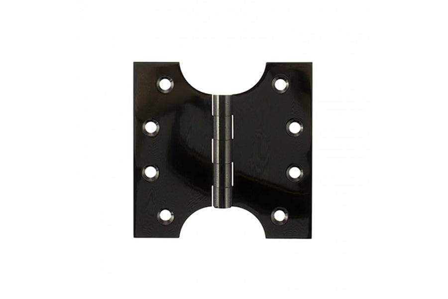 Atlantic (Solid Brass) Parliament Hinges 4" x 2" x 4mm Hinges Atlantic 4" x 2" x 4mm Pair Black Nickel