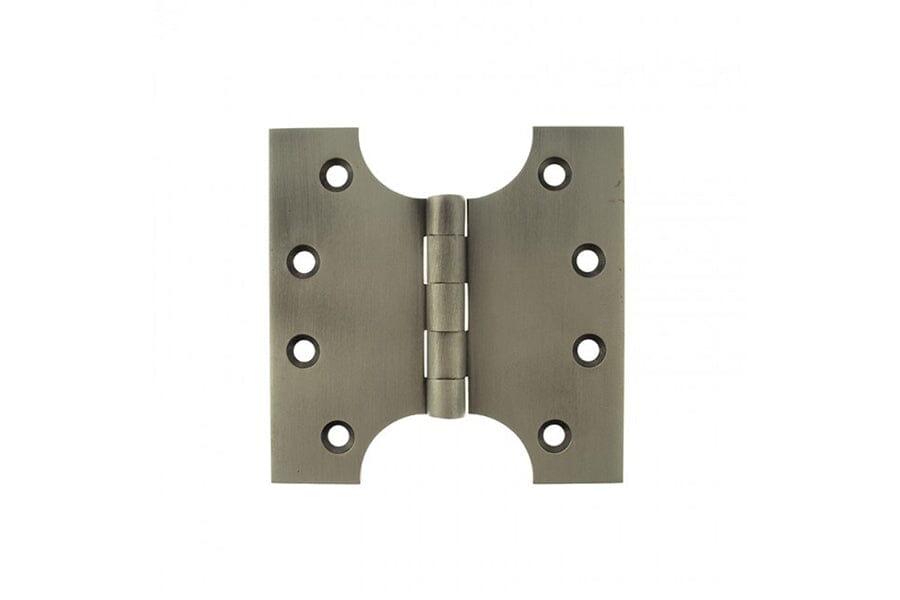 Atlantic (Solid Brass) Parliament Hinges 4" x 2" x 4mm Hinges Atlantic 4" x 2" x 4mm Pair Matt Gun Metal