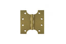Atlantic (Solid Brass) Parliament Hinges 4" x 2" x 4mm Hinges Atlantic 4" x 2" x 4mm Pair Satin Brass