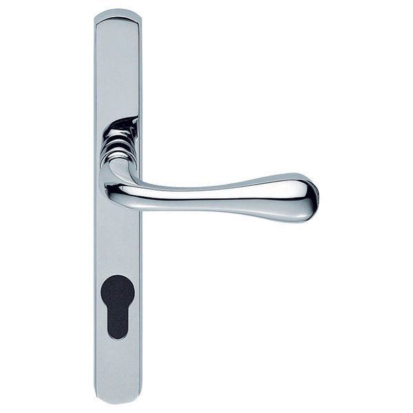 Astro Lever on Euro Lock Narrowplate 92mm c/c Polished Chrome AQ1NP92CP