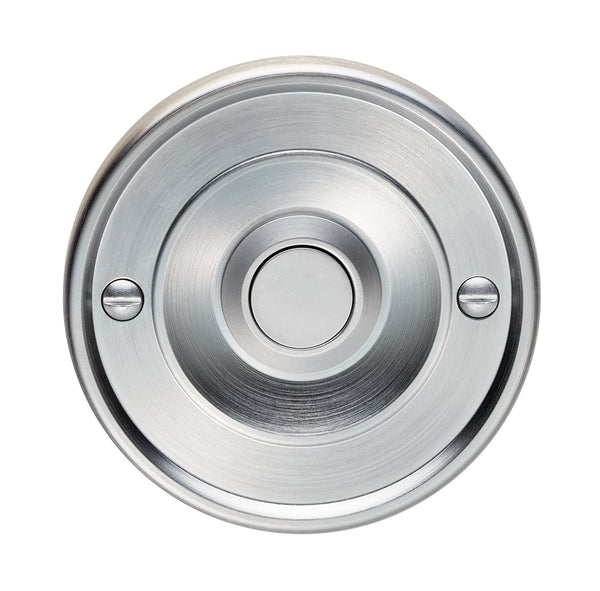 Round Bell Push Satin Chrome AQ30SC