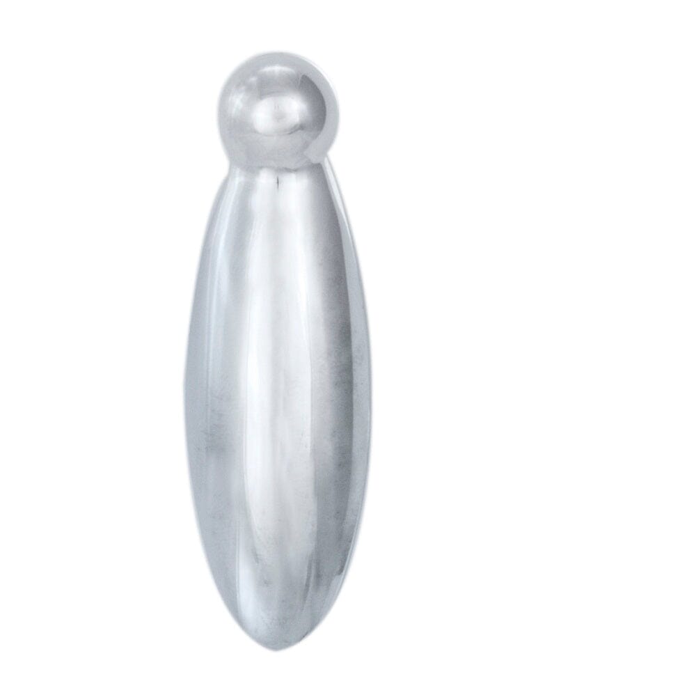Pear Drop Covered Escutcheon Escutcheon Carlisle Brass Satin Chrome 