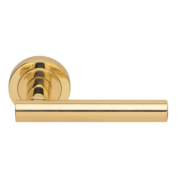 Calla Lever on Round Rose (Latch & Hinges Included)