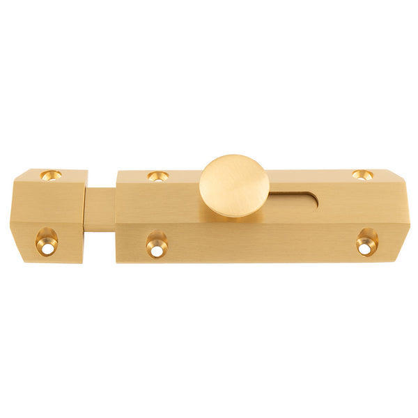 Surface Bolt 102mm Satin Brass AQ81SB
