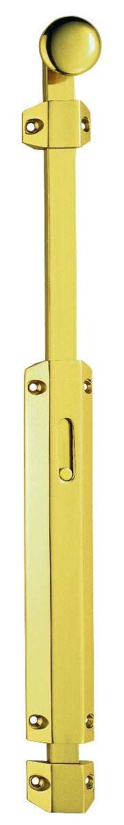 Surface Bolt extended 355mm Polished Brass AQ82EX