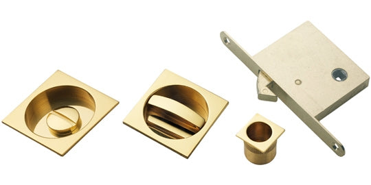Sliding Door Set (Square) Polished Brass ART55BQ