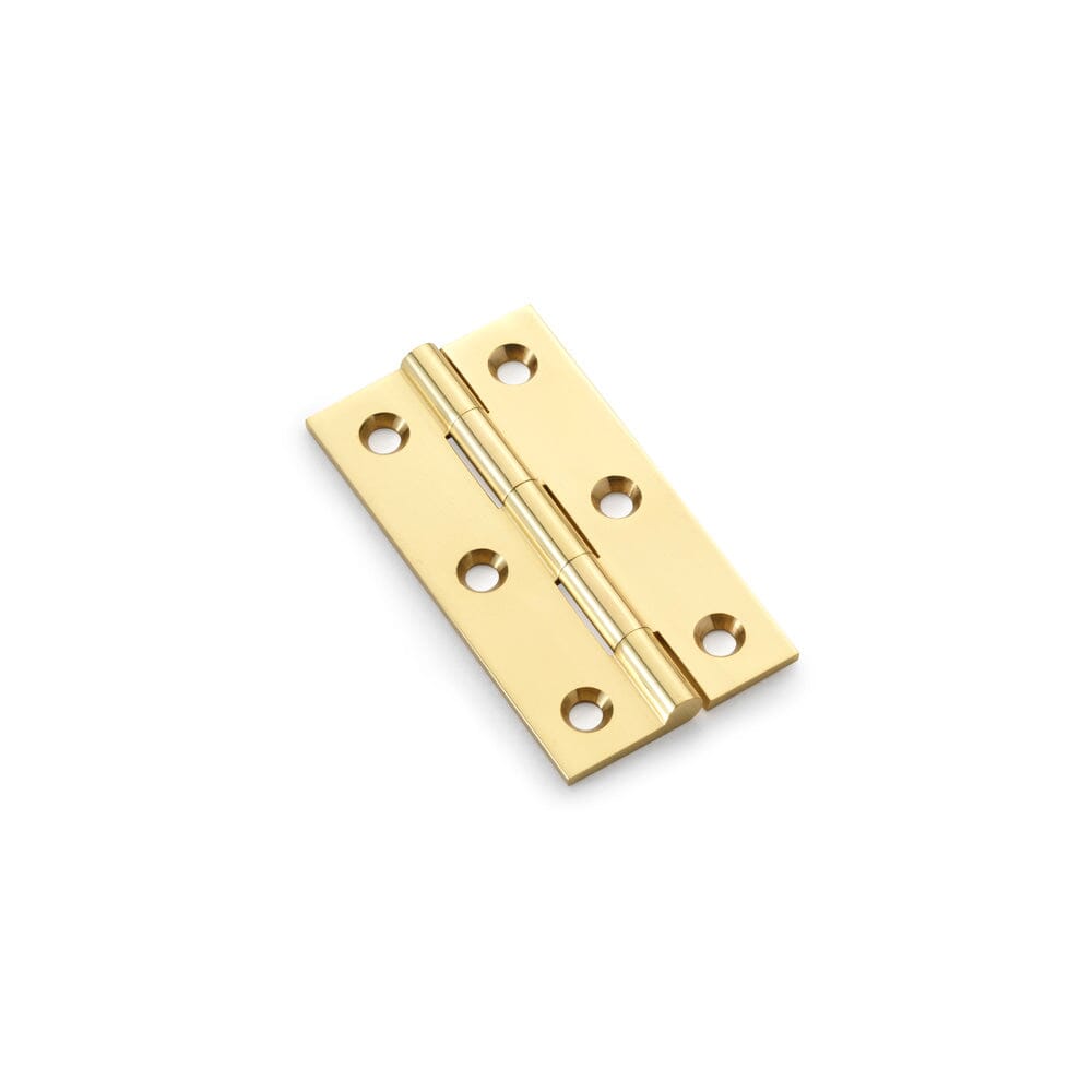 Heavy Pattern Solid Brass Cabinet Butt Hinge 2.5"