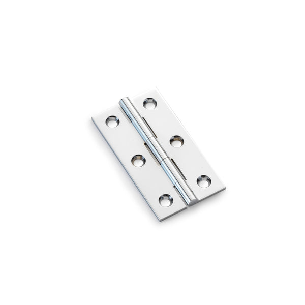 Heavy Pattern Solid Brass Cabinet Butt Hinge 2.5" Polished Chrome AW064-CH-PC