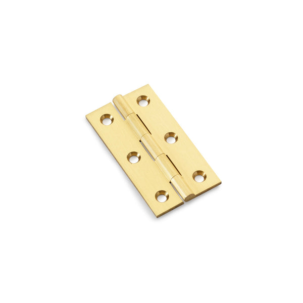 Heavy Pattern Solid Brass Cabinet Butt Hinge 2.5" Satin Brass AW064-CH-SB