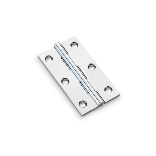Heavy Pattern Solid Brass Cabinet Butt Hinge 3" Polished Chrome AW075-CH-PC