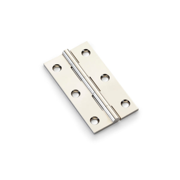 Heavy Pattern Solid Brass Cabinet Butt Hinge 3" Polished Nickel AW075-CH-PN