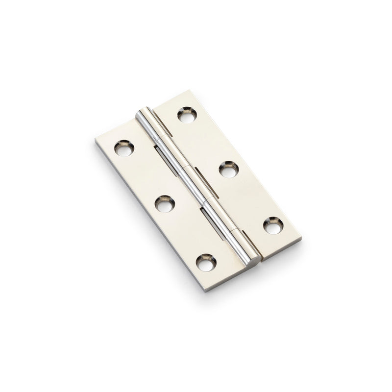 Heavy Pattern Solid Brass Cabinet Butt Hinge 3" Polished Nickel AW075-CH-PN