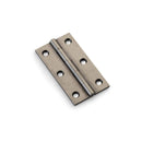 Heavy Pattern Solid Brass Cabinet Butt Hinge Pewter 3"