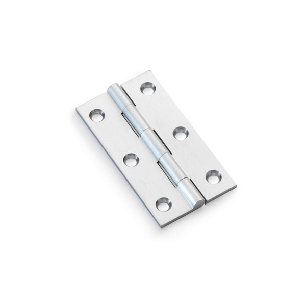Heavy Pattern Solid Brass Cabinet Butt Hinge 3" Satin Chrome AW075-CH-SC