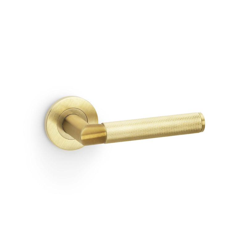 Harrier Knurled Lever on Round Rose (Latch & Hinges Included)