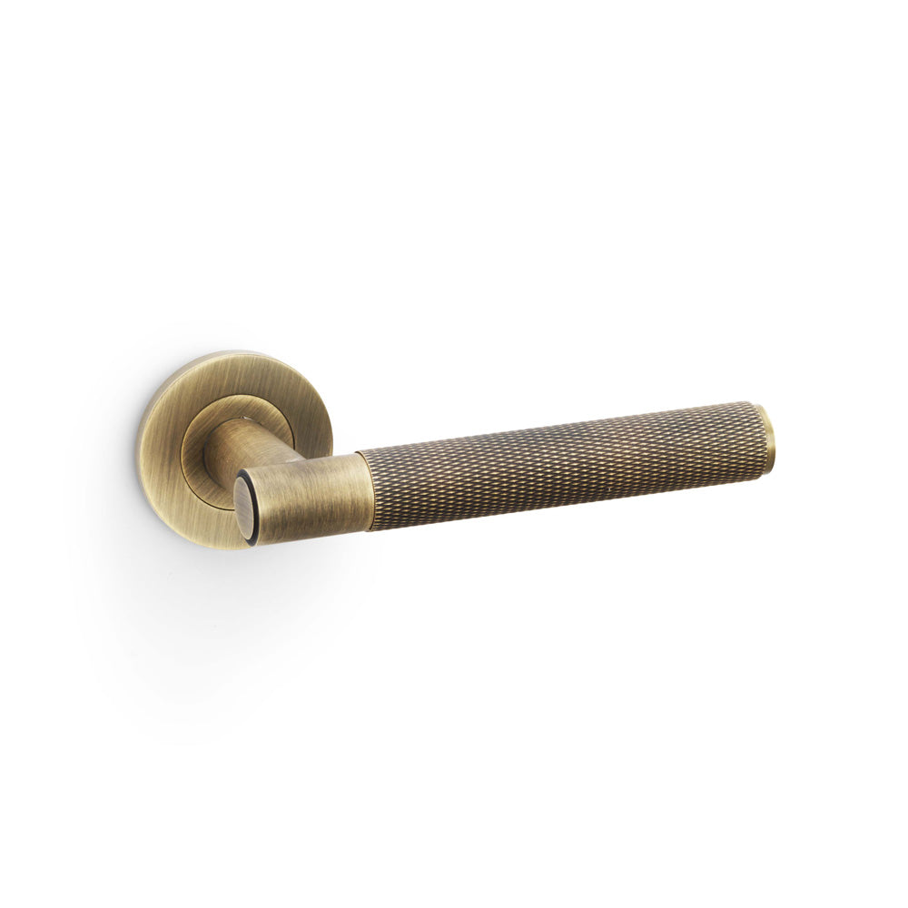 Spitfire Knurled Lever on Round Rose (Latch & Hinges Included)