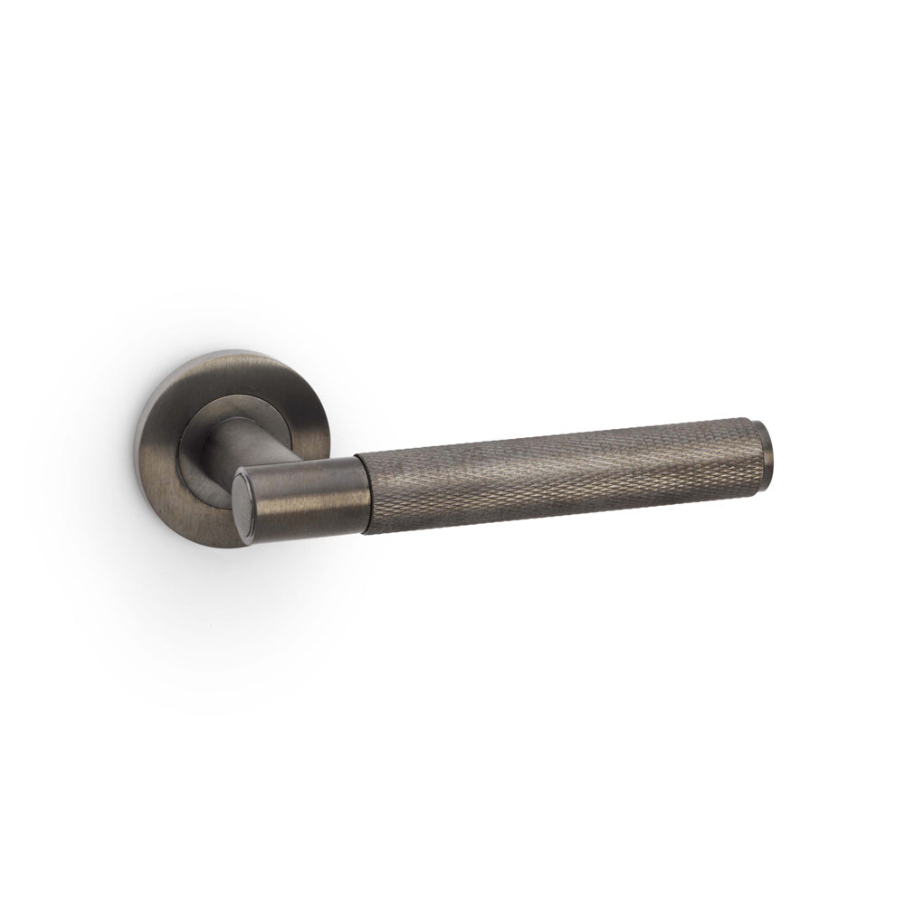 Spitfire Knurled Lever on Round Rose (Latch & Hinges Included)