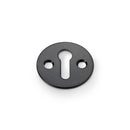 Victorian Standard Profile Escutcheon Escutcheon Alexander & Wilks Black Powder Coat 