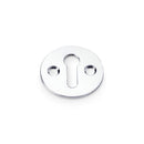 Victorian Standard Profile Escutcheon Escutcheon Alexander & Wilks Polished Chrome 