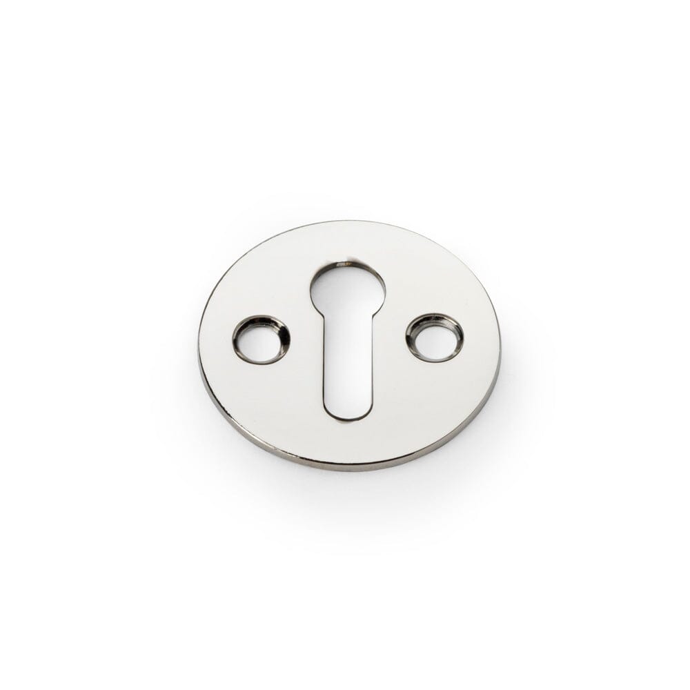 Victorian Standard Profile Escutcheon Escutcheon Alexander & Wilks Polished Nickel 