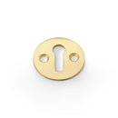 Victorian Standard Profile Escutcheon Escutcheon Alexander & Wilks Satin Brass 