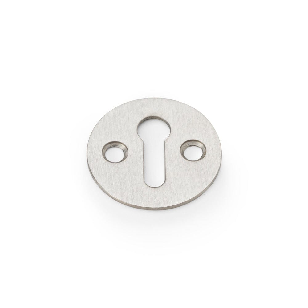 Victorian Standard Profile Escutcheon Escutcheon Alexander & Wilks Satin Nickel 