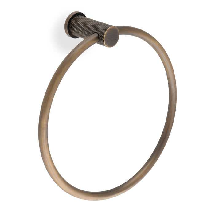 Brunel Diamond Knurled Towel Ring