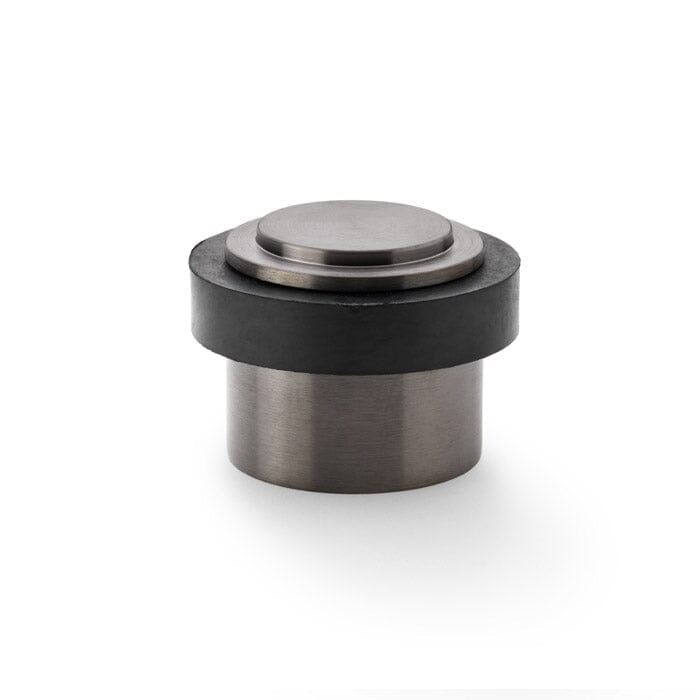 Plain Floor Mounted Door Stop Door Stop Alexander & Wilks Dark Bronze PVD 