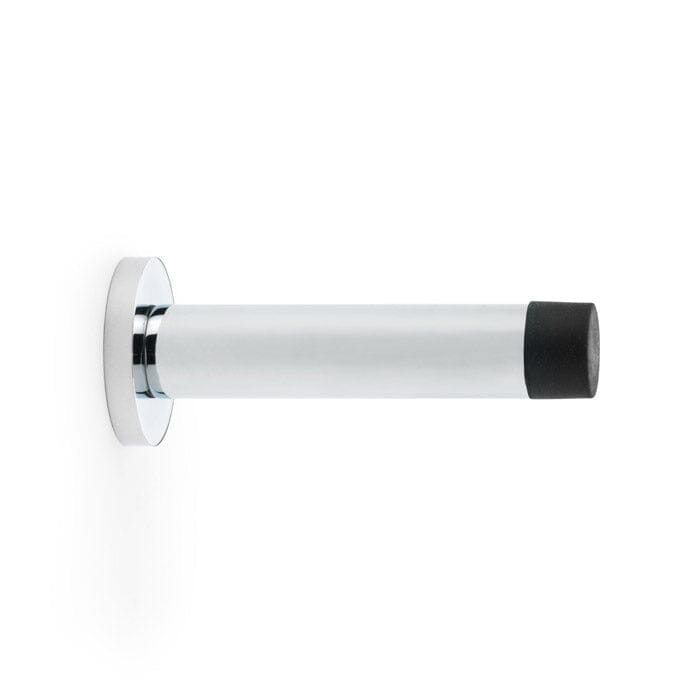 Cylinder Projection Door Stop on Rose Door Stop Alexander & Wilks Polished Chrome 