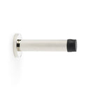 Cylinder Projection Door Stop on Rose Door Stop Alexander & Wilks Polished Nickel 