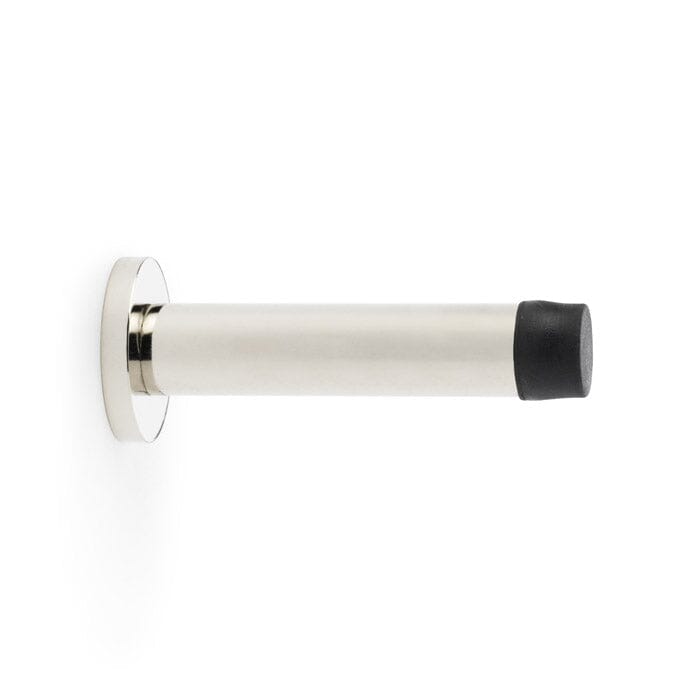 Cylinder Projection Door Stop on Rose Door Stop Alexander & Wilks Polished Nickel 