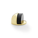 Shield Floor Mounted Door Stop Lacquered Door Stop Alexander & Wilks Polished Brass Lacquered 