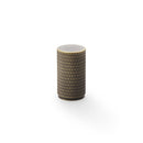 Brunel Knurled Cylinder Cupboard Knob 35mm