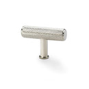 Crispin Knurled T-bar Cupboard Knob Cupboard Knob Alexander & Wilks Polished Nickel 