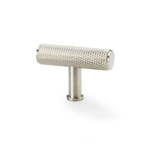Knurled T-Bar Cupboard Knob Cupboard Knob Alexander & Wilks Satin Nickel 