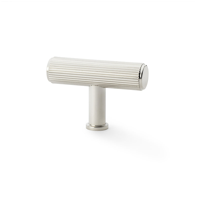 Crispin Reeded T-bar Cupboard Knob