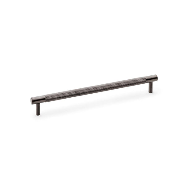 Brunel Knurled T-Bar Cupboard Handle Finish Centres 224mm Cupboard handle Alexander & Wilks Dark Bronze PVD 