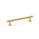 Round T-Bar Cabinet Pull Handle Centres 128mm Cupboard handle Alexander & Wilks Satin Brass 