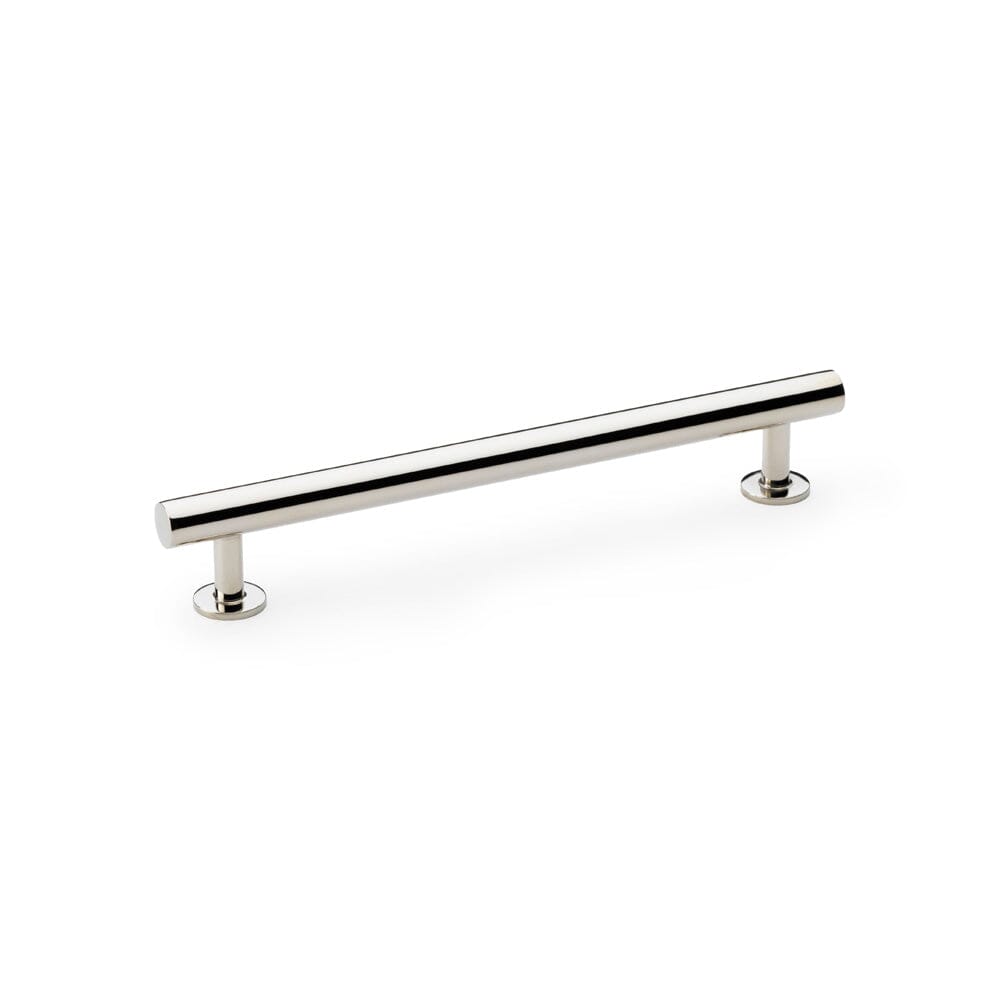 Round T-Bar Cabinet Pull Handle Centres 160mm Cupboard handle Alexander & Wilks Polished Nickel 