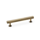 Square T-Bar Cabinet Pull Handle Centres 128mm Cupboard handle Alexander & Wilks Antique Brass 