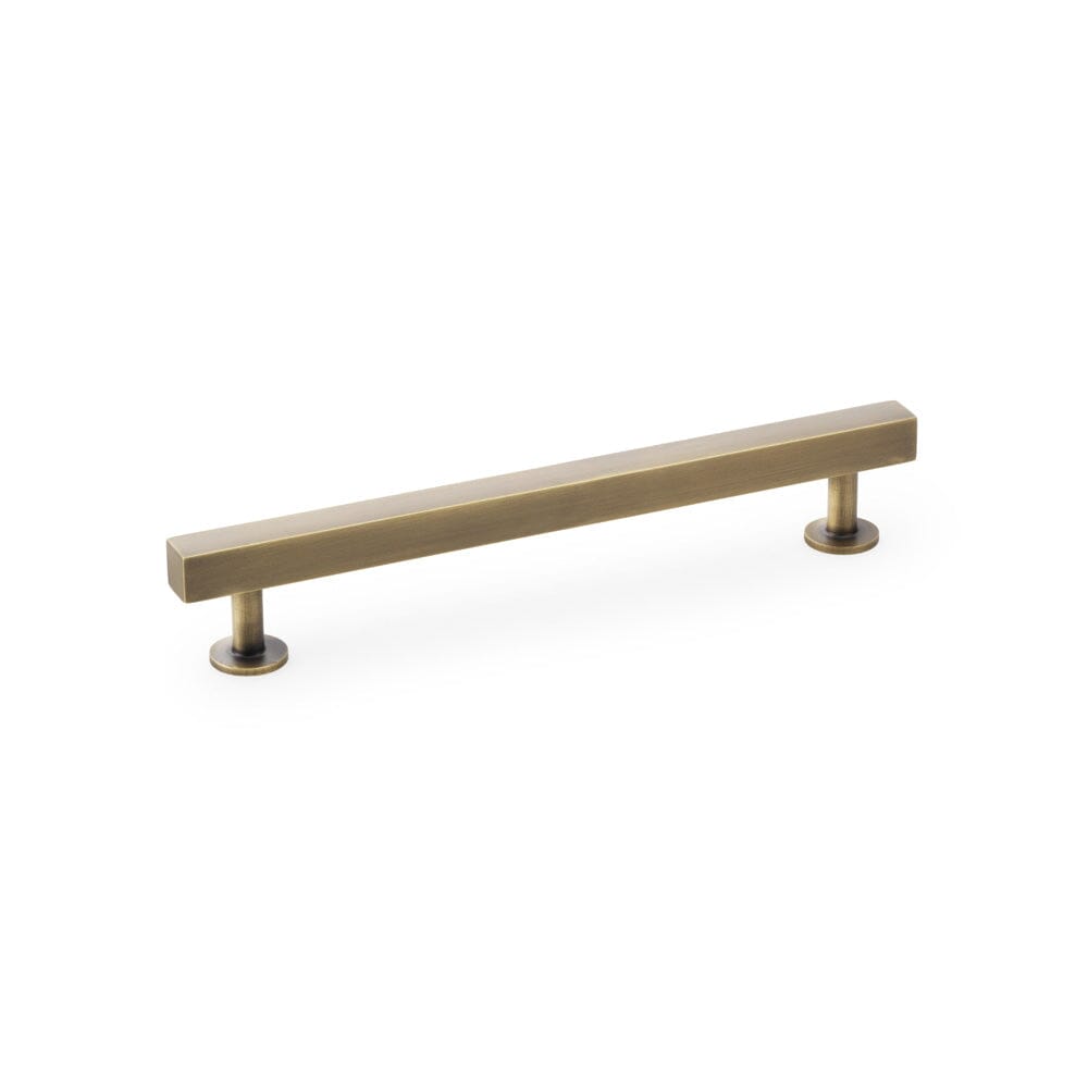 Square T-Bar Cabinet Pull Handle Centres 160mm Cupboard handle Alexander & Wilks Antique Brass 