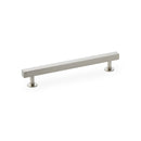Square T-Bar Cabinet Pull Handle Centres 160mm Cupboard handle Alexander & Wilks Satin Nickel 