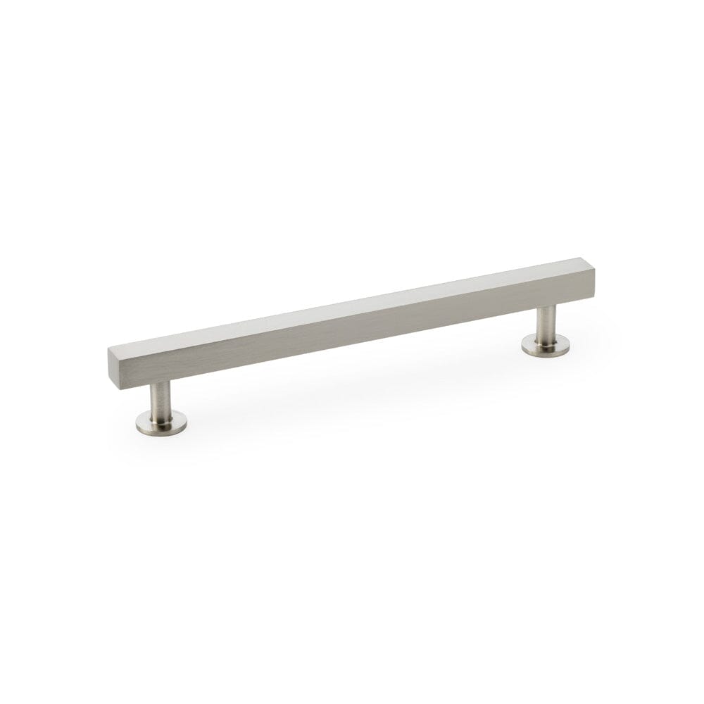 Square T-Bar Cabinet Pull Handle Centres 160mm Cupboard handle Alexander & Wilks Satin Nickel 